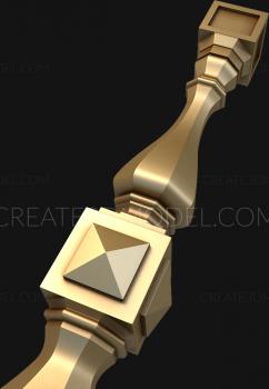 نموذج ثلاثي الأبعاد لآلة CNC الركائز 